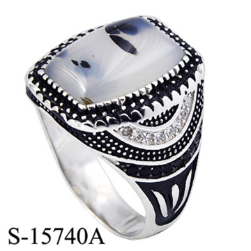 Anillo de joyería fina de plata de ley 925 para hombre